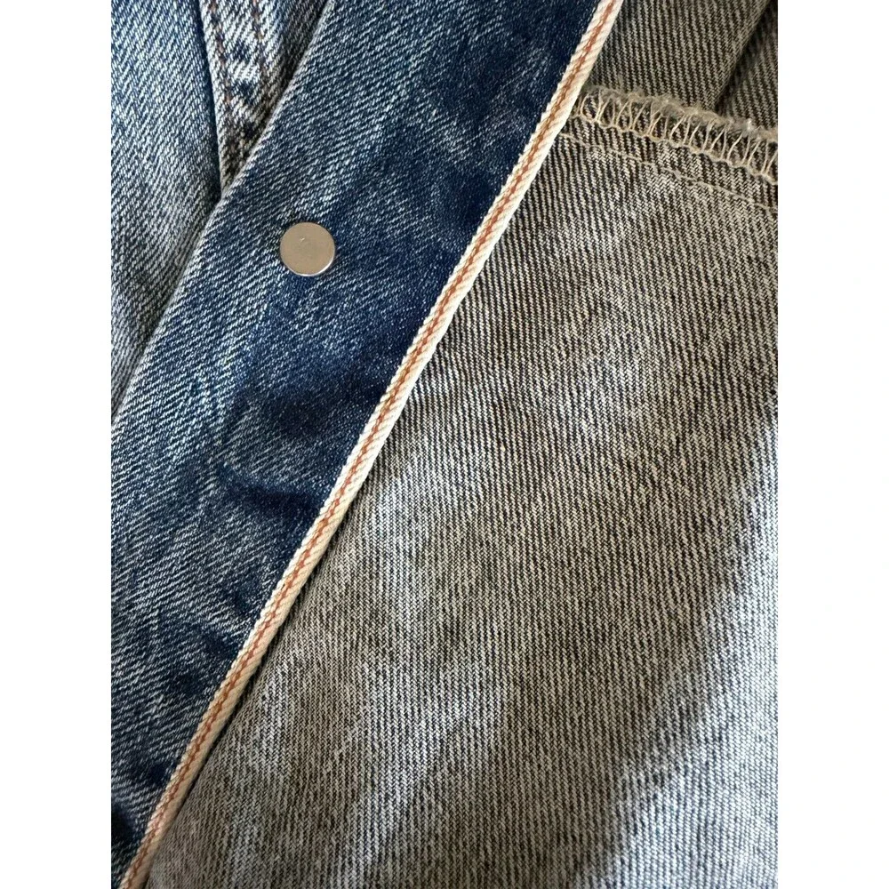 Levi’s Type II Selvedge Big E Trucker Jacket Large Blue Denim Relaxed NWT IREG